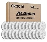 ACDelco CR2016 3V Lithium Coin Cell Battery, Watch and Electronics Button Batteries, 24 Count