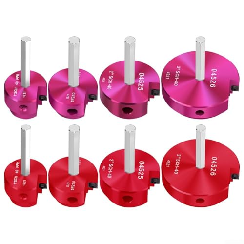 Zilimontt Escariador de tubos de aleación de aluminio de grado para tareas de fontanería, expansor de tubería de PVC compacto y ligero, escariador de línea de drenaje preciso, expansión rápida y