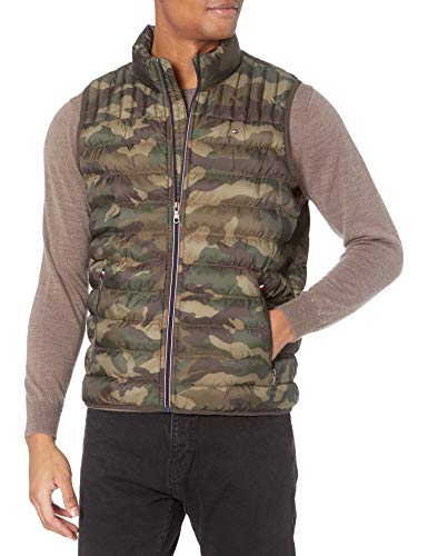 Veste matelassée légère de qualité premium Tommy Hilfiger multicolore coupe 2X grand haut de gamme