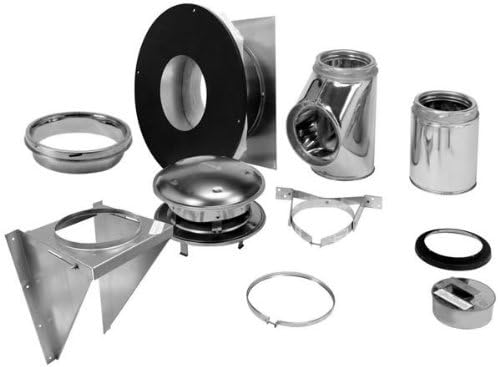 212 Main Selkirk Corporation 6T-TWK 6 Inch Ultra-Temp Through-The-Wall Kit Stainless