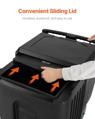 image for VEVOR Commercial Ice Bin, 125 lbs Portable Ice Caddy, 31.5 x 22.8 x 29