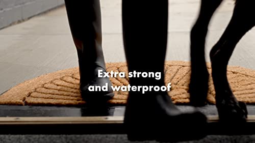 Notrax, Crescent, Rubber-Backed Natural Coir Doormat, Entry Mat For Indoor Or Outdoor Use, 24"X39", C04 (C04S2439Cr) #TOP7