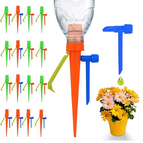 New Upgrade Plant Self Watering Spikes Devices, Plant Drip Irrigation System with Slow Release...