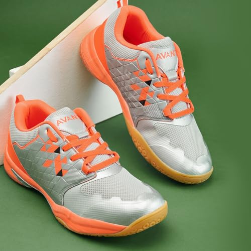 Image of AVANT Men's FluidX 2.0 Badminton Shoes - Non Marking, Anti Skid Rubber Outsoles, Lightweight, Indoor Sports Shoes
