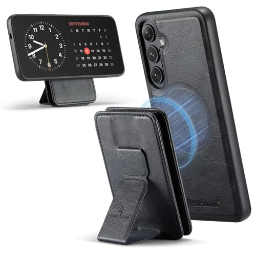 Étui pour Galaxy S25 Ultra noir de haute qualité amovible et magnétique