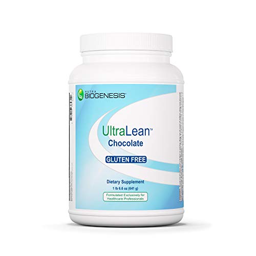 Nutra BioGenesis - UltraLean Chocolate - Gluten Free Food Supplement Shake, Powdered Nutritional Beverage, Whey Based Nutrition - 1 lb 6.6 oz