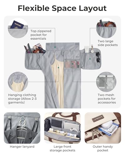 BAGSMART 47L Convertible Garment Duffle