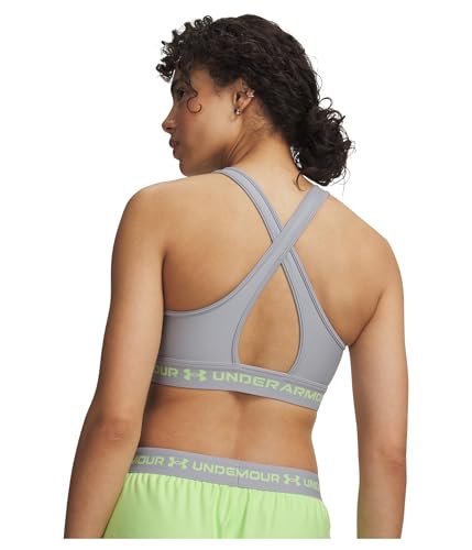 Image of Under Armour Crossback Mid Impact Heather Bra