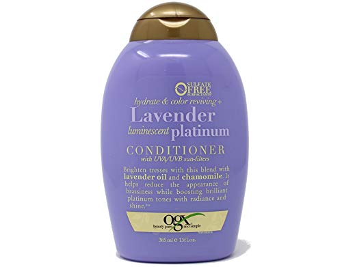 Ogx Conditioner Lavender Platinum Tone Reviving 13 Ounce (385ml) (3 Pack)