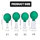 Facial Cupping Set, 4 Stück Gesichts-Massage, Skincare Tool, Schröpfgläser, Kunststoff-Physiotherapie-Schröpfen mit Silikonball,straffe Haut, Faltenminderung, Entgiftung, Anregung Lymphfluss（Grün）