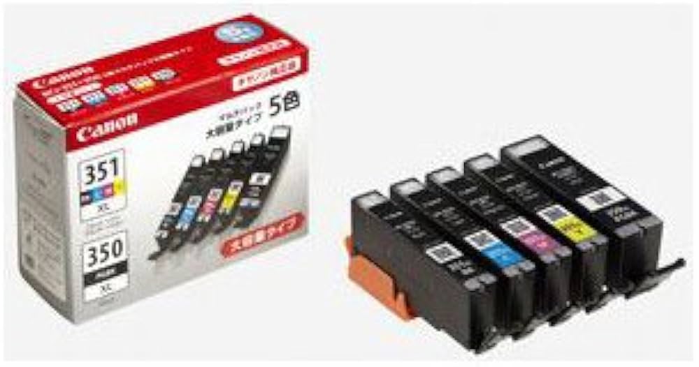 Amazon.co.jp: (8個まとめ売り) Canon BCI-351XL+350XL/5MP 純正インク 
