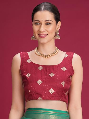 Image of AKHILAM Women's Mysore Silk Ombre Woven Design Saree With Unstitched Blouse Piece (KUSUM4101 NSM Parent)