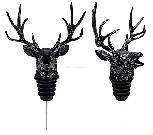 Preisvergleich Produktbild Jägermeister Hirschkopf Ausgießer Flaschenausgießer schwarz aus Metall