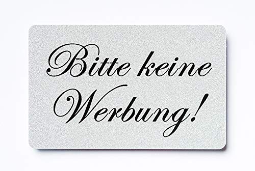 2x 'Bitte Keine Werbung' Aufkleber - Magnetisch & Selbstklebend Für Briefkasten, Tür & Mehr