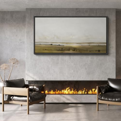 Image of MUDECOR Extra Large Framed Canvas Print Wall Art Lake for Living Room
