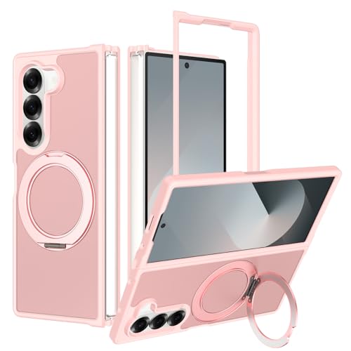 Coque Samsung Z Fold 6 antichoc rose clair idéale pour le bureau