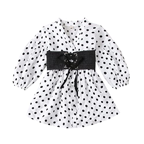 Image of Agape Girls Black and White Bobby Dress- Black & White Color