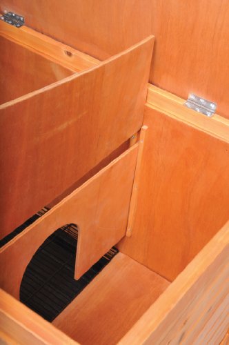 Image of Prevue Hendryx Prevue Pet Products Small 460 Rabbit Hutch, Stained Wood