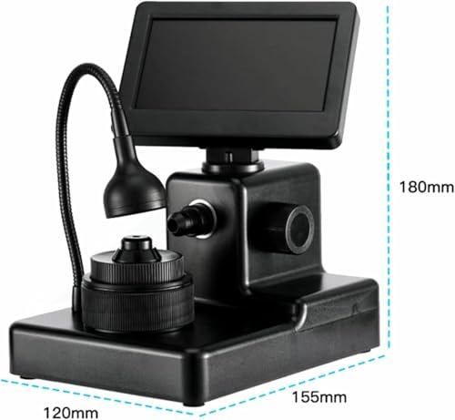 Microscope numérique de diamant à grossissement 1000X et écran LCD réglable