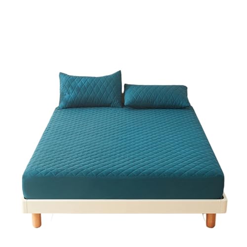 Protège-matelas imperméable 120x200x30 drap housse vert - 2