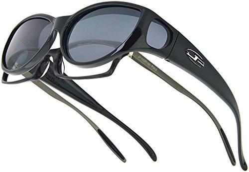 Ikara JP Fitovers Noir lunettes solaires enveloppantes de haute qualité optique