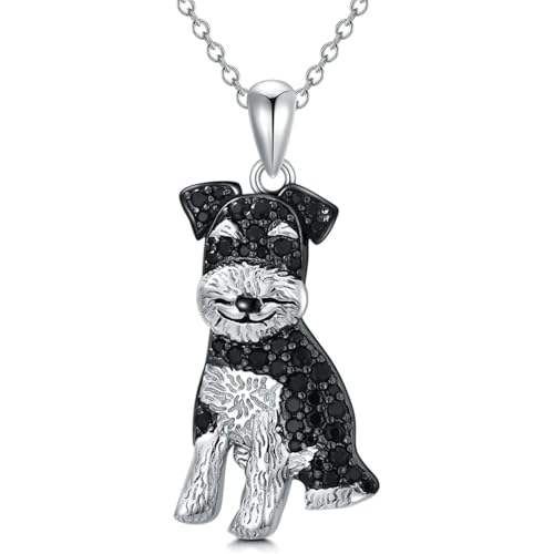 Bijoux commémoratifs pour chiots et collier pendentif Schnauzer élégant