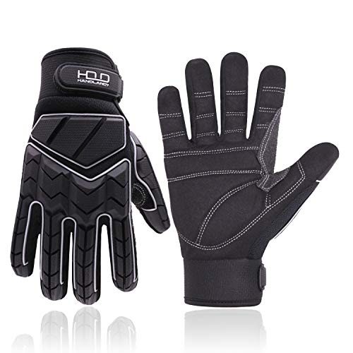 Guantes de trabajo mecánicos con diseño protector TPR de alta gama