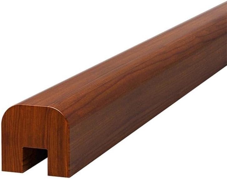 Rambarde d'escalier en bois de noyer 80cm pour profilé de garde-corps en verre chic