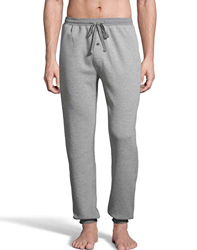 Hanes Men's Waffle Knit Jogger Pant, XLarge, Grey020