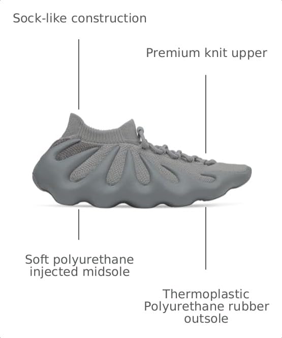 Image of adidas Men's Yeezy 450 Lace Up Sneakers