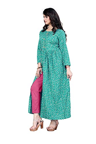 Image of H.E HAMZA ENTERPRISER Printed Crepe Material Brown Western Dress For Women