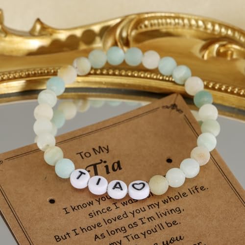Kivosliv Tia Jewelry for Women from Niece Nephew Best Aunt Birthday Mothers Day Gift for Tia4