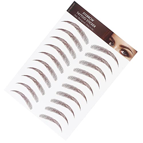Professional Waterproof Eyebrow Grooming & Shaping Tattoo Sticker Transfer for Women (BROWN-09) - Image 4