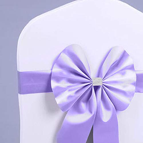 Owill Bling Rhinestone Napkin Rings Adornment for Wedding Party Birthday Party (Silver, 50pcs)