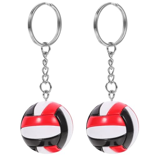 Toddmomy Volleyball Keychain Set 2 Pack - 3.66 Inch Mini