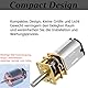 Mini Getriebemotor, N20 DC 12V 300RPM Untersetzungsmotor Mini-Verzögerung Getriebemotor Mikromotor für Roboter-Smart-Auto 3D-Druck