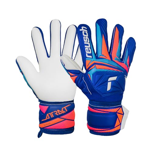 Reusch Gants de Gardien de But pour Hommes Adultes | Prise fiable, Coupe Ergonomique et Conception Robuste | pour l'entraînement et Les matchs | Attrakt Grip