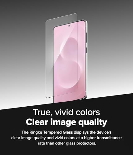 Image of Ringke for Samsung Galaxy S25 Edge Screen Protector [Easy Slide, 2 Pack] | Easy Installation with Alignment Tool, Case Friendly Premium 9H Hardness Tempered Glass