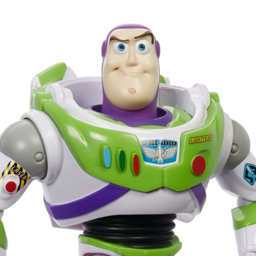 Mattel Große Disney Pixar Buzz Lightyear-Actionfigur, ca. 31 cm, super bewegliche, detailgetreue Sammelfigur aus dem Toy Story Space-Film… – Ansicht 5