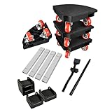 Rodillo De Plantas | Carrito Plano Pequeño Antideslizante con Diámetro Ajustable | Movedor De Muebles Y Carrito para Macetas - para Interior Exterior Hogar Patio Maceta Armario