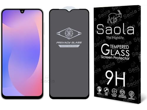 Image of Saola Ultra Privacy Tempered Glass For Samsung Galaxy F36 (PACK OF 1) with Free Installation Kit. Full screen Coverage. Free Replacement If Received Damaged - 6.7 inch