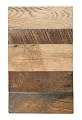 ECO FRIENDLY DIGS Skip Planed Unfinished Fence Oak Rustic Certified Reclaimed Wood Flooring, Authentic Salvaged Barnwood Planks, Sold by Sq. Ft. Bundles (Random Widths & Lengths, 100 Sq. Ft.)