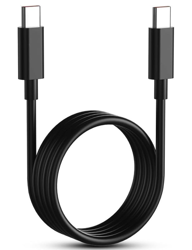 Image of 45W Original Type C to C 3.3 FT Fast Charging USB C Cable High-Speed & Data Transfer Compatible with Samsung Galaxy S25 /S25+ /S24 /S24+ /S23 /S23+ /S22 /S21 /Ultra /Plus /Fe /Edge /S- Type-C Cord, Black