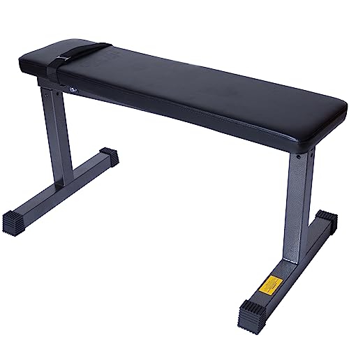 GYM MASTER Flat Weight Lifting Bench With Situp Strap
