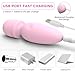 Fuwyiy Mini Massager Tools,Small Waterproof Cordless Handheld Massager with 10 Vibration Modes, Personal Handheld Massager for Back(Pink)