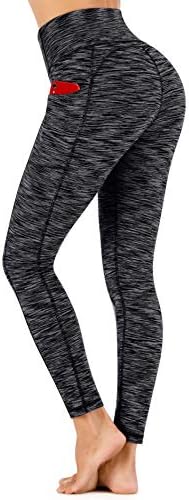 Ewedoos Sport Leggings mit Taschen Damen Sporthose Damen Lang Laufhose Yogahose Sportleggins Blickdicht Weich