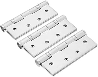 Excel XL835X3 1 1/2 Pair 4" x 3" Ball Bearing Fire Door Hinges Satin Stainless Steel - 3 Pack