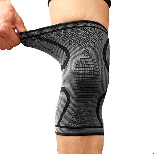 serveuttam Leosportz (1 pair) Knee Sleeve, Compression Fit Support -for Joint Pain and Arthritis Relief, Improved Circulation Compression - Wear Anywhere