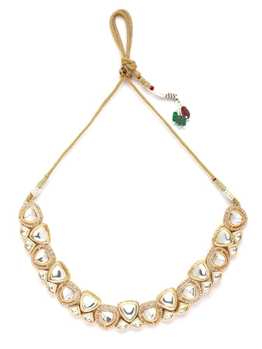 Image of Karatcart Polki Kundan Jewellery Set for Women