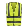 AYKRM Yellow hi vis vest Reflective Vest High Visibility hi viz vis Executive Waistcoat high vis vests #4